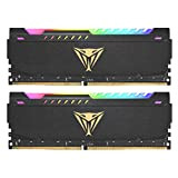 Patriot Memory Viper Elite DDR4 3200 MHz 16GB (2x8Go) C18 Kit de Mémoire Haute Performance Eclairage LED RGB - Noir