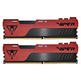 Patriot Memory Viper Elite II DDR4 3200 16Go (2x8Go) C18 Mémoire RAM Haute Performance XMP 2.0 Noir/Rouge