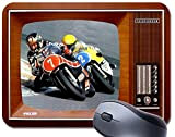 PC Barry Sheene vs Kenny Roberts Tapis de souris TV vintage Tapis de souris moto course