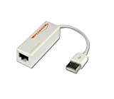 Peabird - 0107301 - Adaptateur USB 2.0 vers RJ45 Fast Ethernet - Blanc