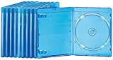 Pearl Blu Ray Cas: Blu-Ray Slim Soft Sleeves Bleu-Transparent en Pack de 10 pour 1 Disque chacun (coquilles vides)