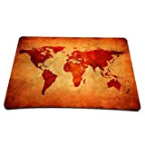 PEDEA Tapis de Souris - Fond caoutchouté pour adhérence Parfaite, Brown Global Map