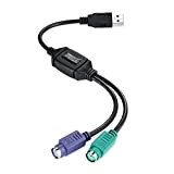 perixx PERIPRO-401 Adaptateur PS2 vers USB pour clavier et souris avec interface PS2 Prise en charge du port PS2 du ...