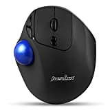 Perixx PERIPRO-801 - Souris Bluetooth à Trackball - Ergonomique, 2 Niveaux de DPI, Noire