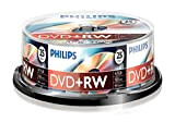 PHILIPS DVD+RW 4.7 GB Data / 120 min. 4X Spindle de 25