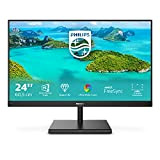 Philips Monitors Écran 245E1S 60,5 cm (23,8 Pouces) (VGA, HDMI, DisplayPort, Temps de réponse de 4 ms, 2560 x 1440, ...