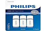 Philips USB 2.0 32 Go Snow Edition Shadow Grey Lot de 3