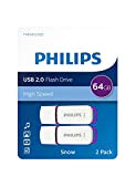 Philips USB Flash Drive Snow Edition 64 Go, USB 2.0, 2 Paquets