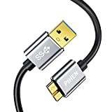 PIHEN Micro B Câble, Câble de synchronisation USB 3.0 à Micro USB 3.0 avec connecteur en aluminium pour Toshiba Canvio, ...