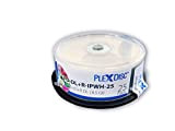 PlexDisc DVD + R DL, 25 pièces, 8X, 8,5 Go, double couche, imprimable à jet d'encre, blanc mat