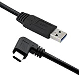 PNGKNYOCN Câble court USB de type C à 90 degrés USB 3.0 (type A) mâle vers USB à angle droit ...