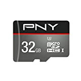 PNY Carte mémoire MicroSDHC Elite Performance 32 Go Classe 10 UHS-1 U3 avec une vitesse de lecture allant jusqu'à 100 ...