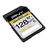 PNY Carte mémoire SDXC Elite Performance 128 Go Classe 10 UHS-1 U3 avec une vitesse de lecture allant jusqu'à 100 ...