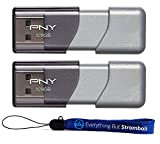 PNY Lot de 2 clés USB 3.0 Elite Turbo Attache 3 (P-FD128TBOP-GE) 128 Go