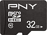 PNY Performance Plus Carte Mémoire microSDHC 32 Go, Classe 10 + Adaptateur SD