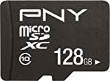 PNY Performance Plus Carte Mémoire microSDXC 128 Go + Adaptateur SD, Classe 10
