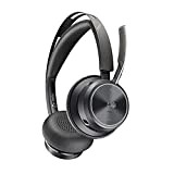 Poly - Voyager Focus 2 UC USB-A Headset (Plantronics) - Bluetooth Dual-Ear (Stereo) Headset with Boom Mic - USB-A PC/Mac ...