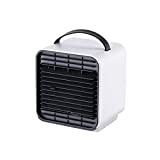 Portable USB Air Conditioner Fan Personal Noiseless Air Cooler 3 Speed Setting 2000mAh Battery Capacity Use Time 7.5 Hours for ...