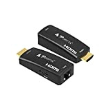 PORTTA HDMI Extenseur Audio Micro USB Extender Video HDMI 3D 1080p Mini-Extension 50 m (164 pi) à câble Unique CAT6 ...