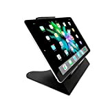 POS VALLEY® Support universel tablette point caisse réglable pour iPad Pro, iPad Air, iPad Mini, Samsung S10, S9, etc. Noir
