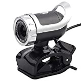 pour Petite Camera pc Haute Definition Caméra vidéo PC, USB 2.0 12M Pixels Clip-on Webcam Web Camera HD 360 ° ...
