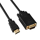 PremiumCord Câble HDMI vers VGA avec convertisseur Résolution Full HD 1080p 60 Hz Connecteurs plaqués Or Noir Longueur du câble ...