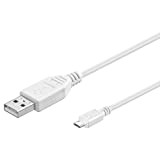 PremiumCord Câble Micro USB 2.0 A-B 0,5 m Blanc