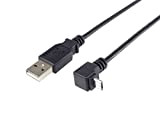 PremiumCord Ku2m1f-90 Câble de Connexion USB Micro USB 90° Fiche USB A vers Micro B coudée à 90° Câble de ...