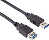 PremiumCord Rallonge USB 3.0, Câble de Données SuperSpeed Jusqu'à 5 Gbit/S, Câble de Charge, USB 3.0 Type A Femelle vers ...