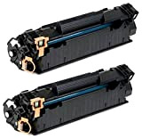 Prestige Cartridge CF283A 83A Pack de 2 Cartouches de Toner compatible avec HP Laserjet Pro MFP M225dn, M225dw, M201dw, M201n, ...