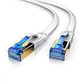 Primewire - 10m Câble réseau plat Cat 8.1 40Gbits - Câble Ethernet Cat 8 LANGigabit Haut débit 40Gbps 10 m ...