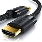 Primewire - Câble HDMI 2.1 8k 4k 2m 2 mètres, 8 k @ 30Hz, 120Hz avec DSC, 4 k @144Hz, ...