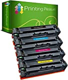 Printing Pleasure 203X Lot de 4 Toner Compatible pour HP Color Laserjet Pro M254 dw/nw MFP M280 nw MFP M281 ...