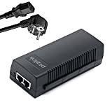 PTZlink 60 W Gigabit Poe+ Injector, Poe Adapter, 48 V-53 V/Max 60 W, 10/100/1000 Mbps RJ-45, IEEE 802.3af / 802.3at ...