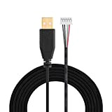 PUSOKEI Câble USB Mcie pour DeaceAdder, Remplacement de Câble/Ligne/Fil de Souris USB de 2,2 Mètres pour Razer DeaceAdder 2013 Ligne ...
