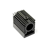 Q-BAIHE Dissipateur thermique en aluminium pour radiateur 20 x 27 x 32 mm Module laser Noir