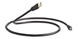 QED QE6901 Câble USB Type A-B 1,5 m Noir