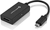 QGECEN MHL 11-pin Micro USB to HDMI Cable Adapter with 1080p Video Audio Output for Samsung Galaxy S3 S4 S5, ...
