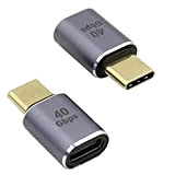 QIANRENON 40 Gbps USB C Mâle ver Femelle Coupleur Type C Adaptateur d'extension USB4.0 100 W Transfert de données à ...