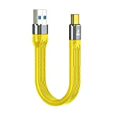 QIANRENON USB C vers USB 3.1 court Câble 10 Gbps Type C mâle vers USB 3.1 mâle plat flexible câble ...