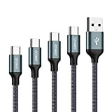 QTUMIST Câble USB C [4-Pack 0.5M 1M 2M 3M] Câble de Charge USB Type C, Quick Charge QC 3.0 Câble ...