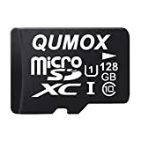 QUMOX 128GB Micro SD Memory Card Class 10 UHS-I 128 GB 128Go Go Carte mémoire HighSpeed Write Speed 30Mo/S Read ...