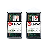 QUMOX 2Go (2x1Go) SODIMM DDR (200 Broches) 333Mhz DDR333 PC2700 mémoire d'ordinateur Portable