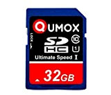 QUMOX 32Go SD HC 32 Go GB SDHC Class 10 UHS-I Secure Digital 32GB Carte mémoire HighSpeed Write Speed 40MB/s ...