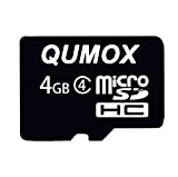 QUMOX 4 Go 4Go Micro SD HC SDHC Carte Mémoire Flash Classe 4 TF