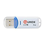 QUMOX 4GO 4 Go Pen Drive Cle USB 2.0 Lecteurs Flash Stick Bleu/Blanc