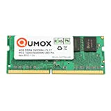 QUMOX 4Go DDR4 2400 2400MHz PC4-19200 PC-19200 (260 PIN) SODIMM Mémoire RAM 4Go