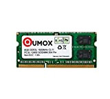 QUMOX 8 Go 204 pin DDR3L-1600 So-DIMM Mémoire (1600Mhz, PC3L-12800S, CL11, 1.35V, Basse Tension)