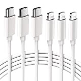 Quntis Lot de 3 MFi Câbles de Chargeur iPhone USB C vers Lightning Charge Rapide, 2M Câble USB C Lightning ...