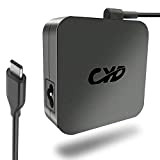 QYD 90W USB Type-C PD Chargeur Adaptateur Secteur pour Ordinateur Portable Lenovo ThinkPad X1 X 270 HP Spectre 13-v000ng Microsoft ...